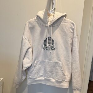 Kith x Wilson White Hoodie with Embroidered Logo - EUC - men’s XS